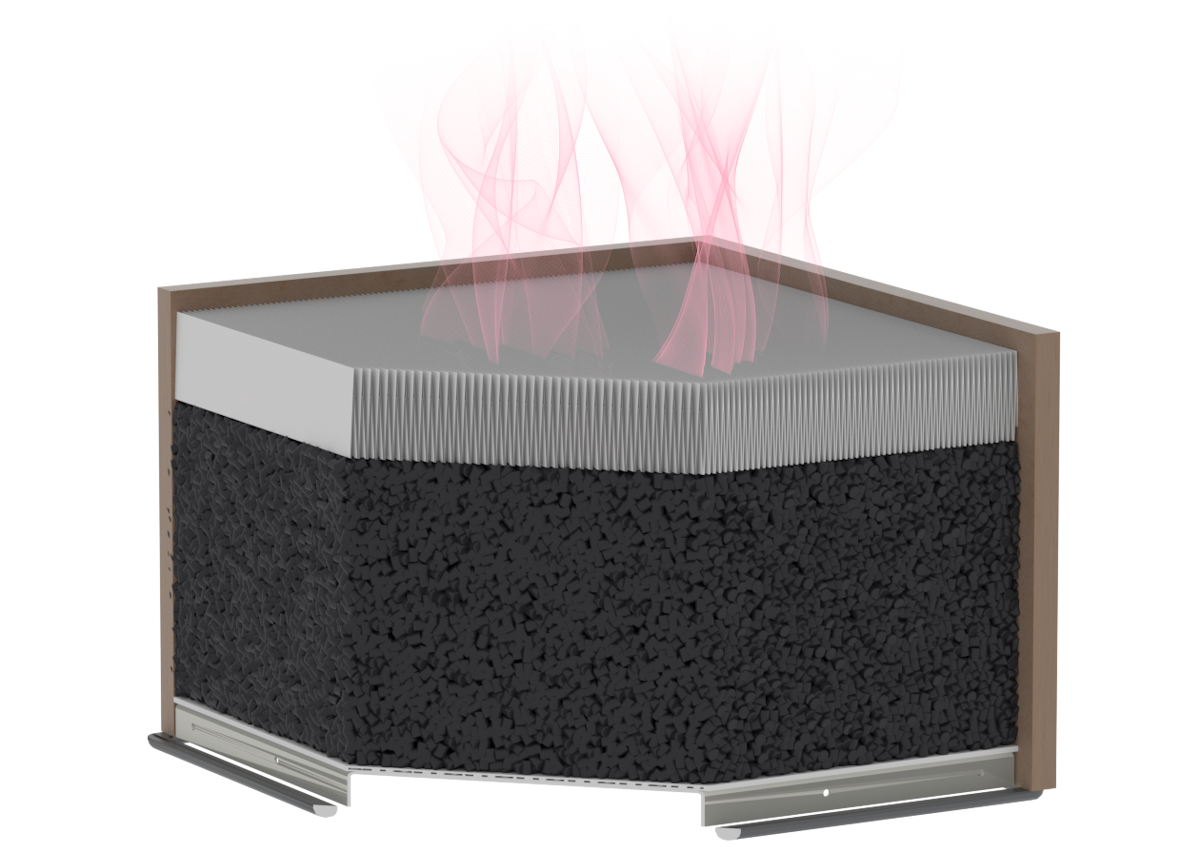 cross-section of the sorption filter