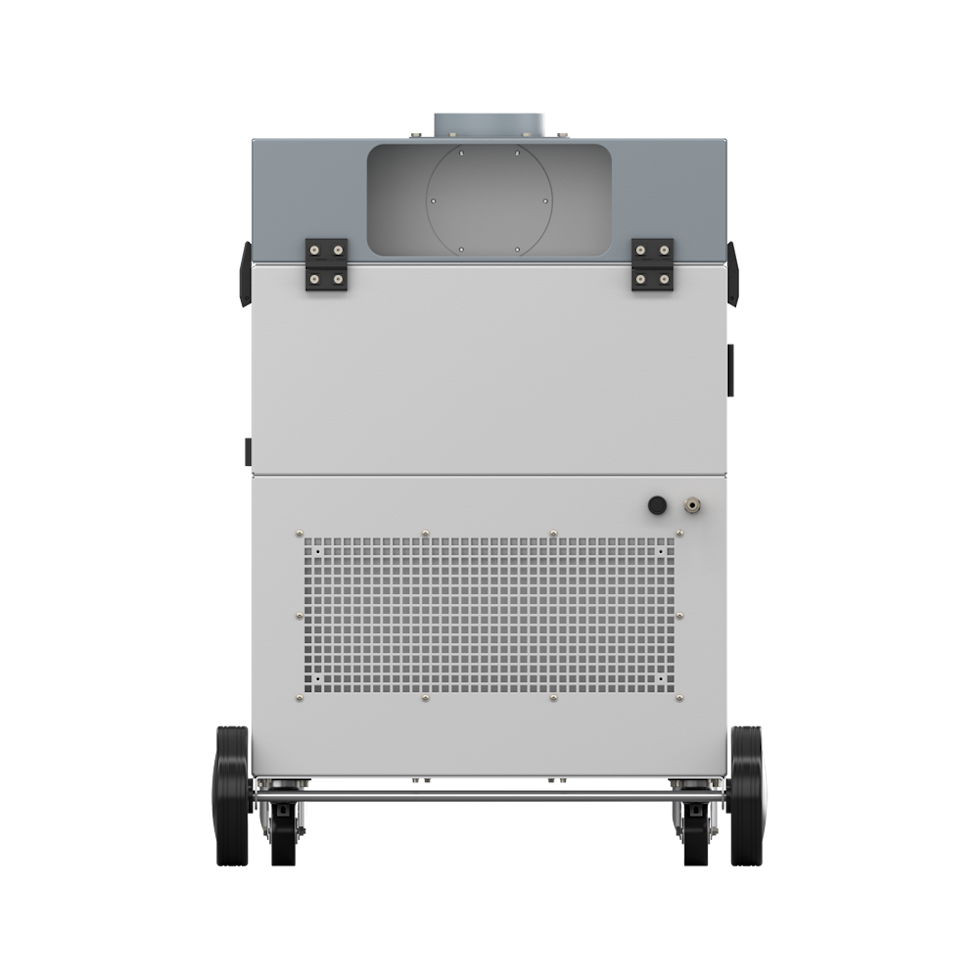 Rear view of the ACD 1200 filtration unit