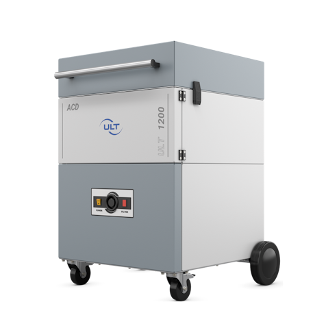 Side view of the extraction system for vapors, odors, gases