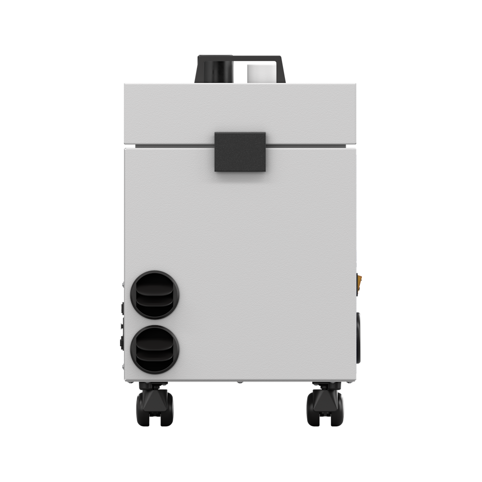 Vapor and odor separation system - side view