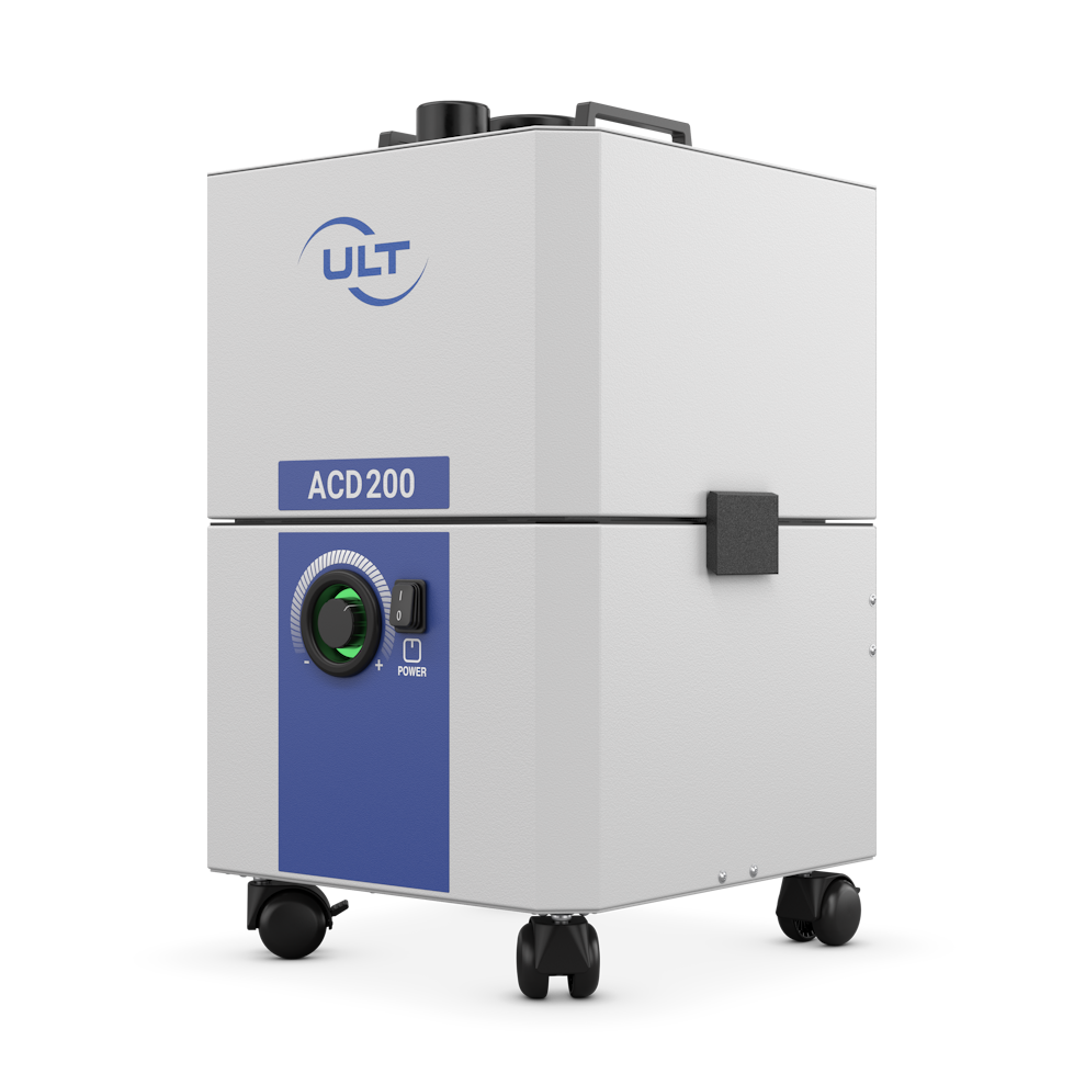 Flexibility through device castors and easy filter change