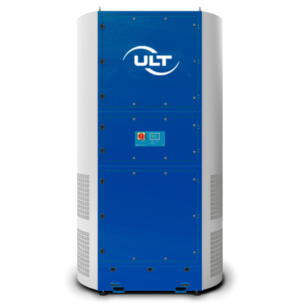 Front view of the system with ULT logo