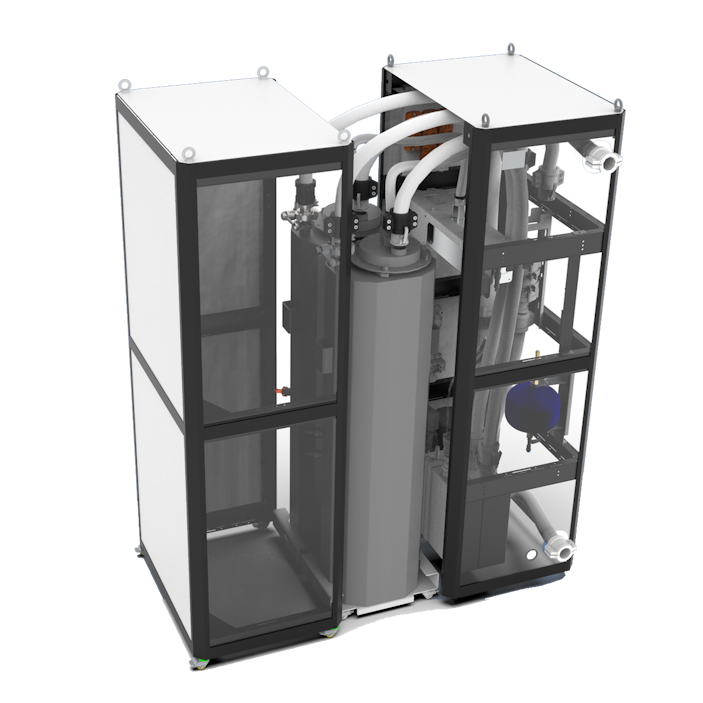 Rendering of the system for gas purification in metal AM
