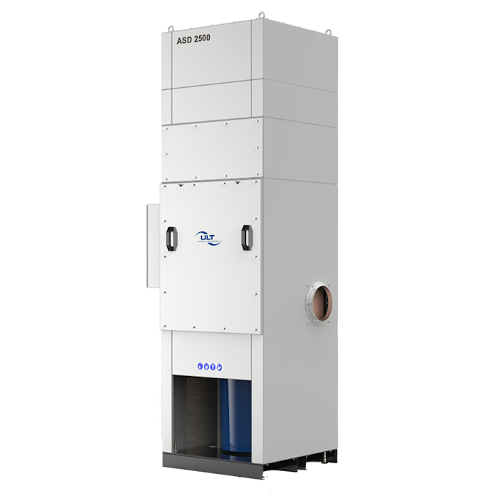 Large unit with 60-liter dust collection bin