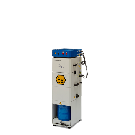 Extraction system with Ex sign on the front