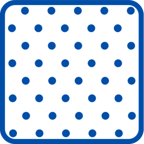 Blue icon with blue dots