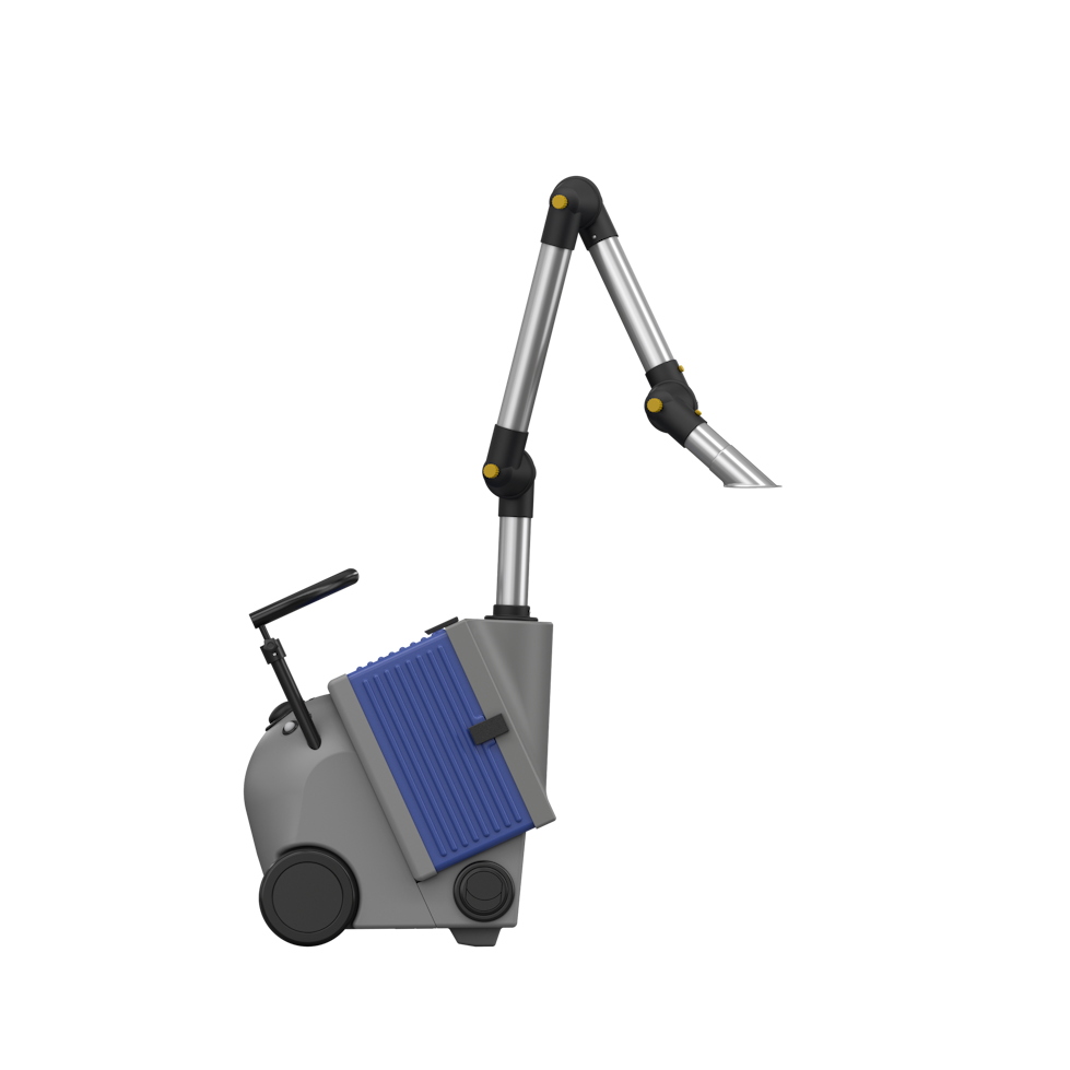 Portable system for laser fume extraction
