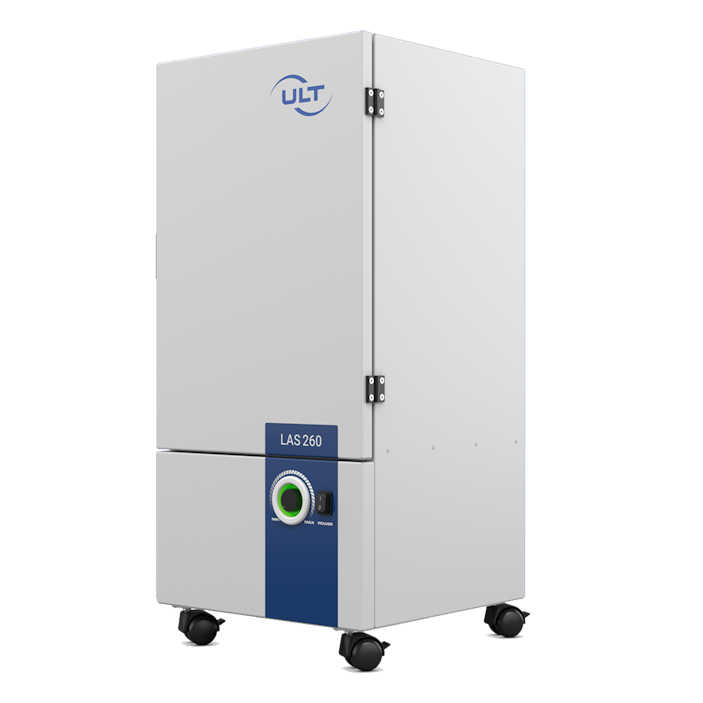 Gray system with blue sticker
