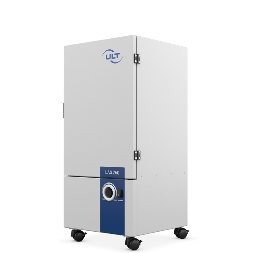 Side view of the system from the left