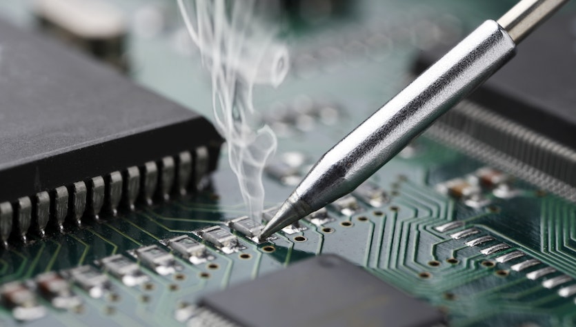 Soldering generates hazardous fumes and vapors