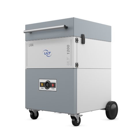 Side view to a grey system with castors
