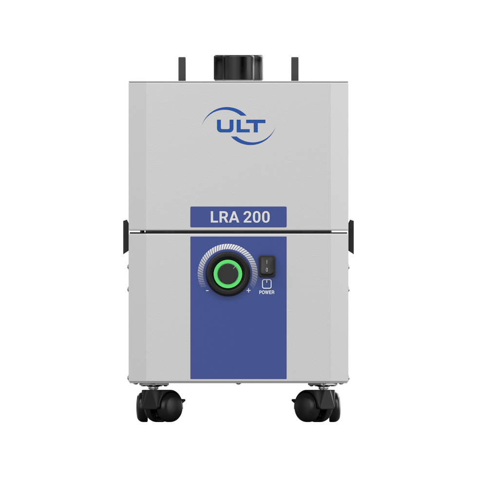 Front view of the system with potentiometer and optical signal