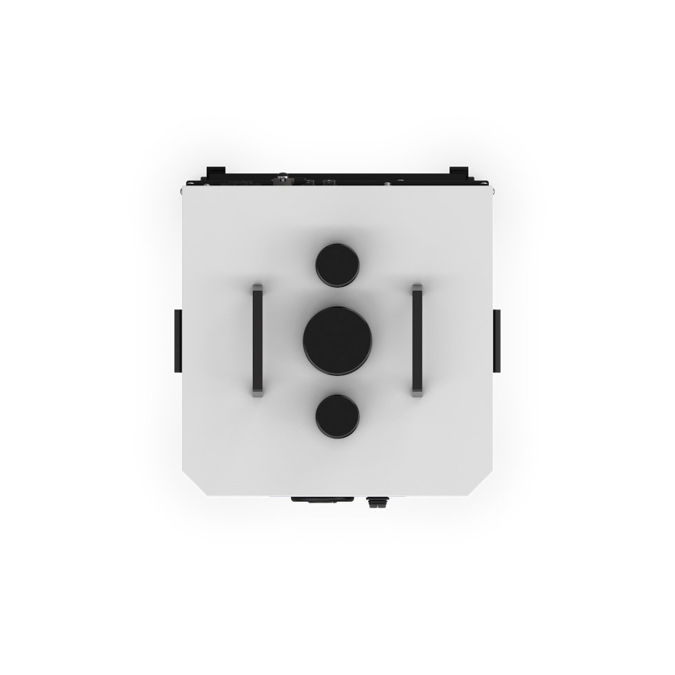 Rear view of the mobile soldering fume extractor