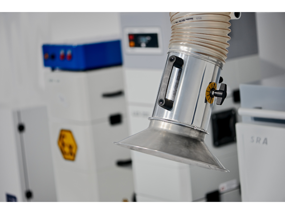 Silver extraction funnel in front of extraction systems