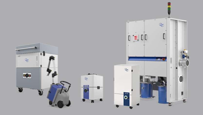 Several  extraction devices of various dimensions lined up